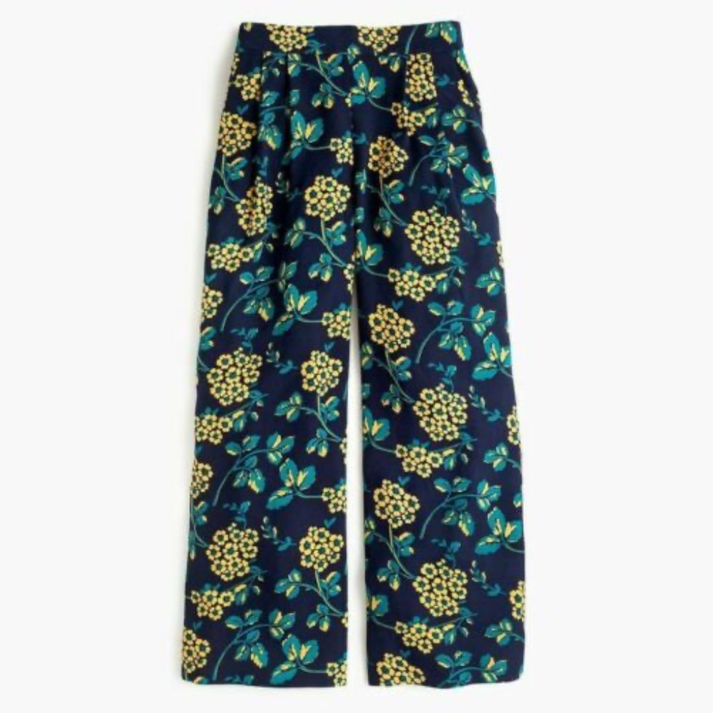 J.Crew Pants Wide Leg Floral Print - Picture 3 of 11